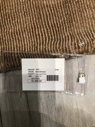 India Brilliance Viscous Tan Hand Loom 5x7