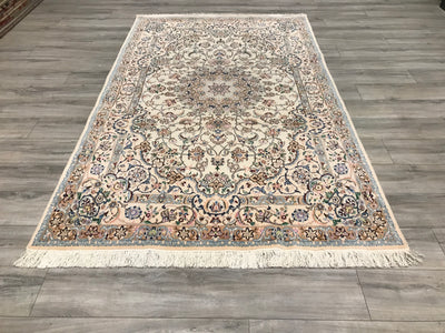 Persian Nain Hand Knotted Wool 5x8