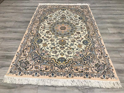 Persia Nain Hand Knotted Wool & Silk 5x8