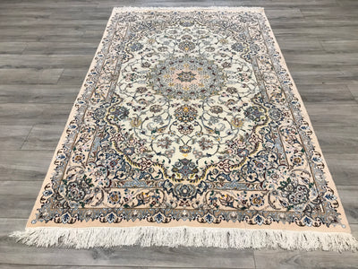 Persia Nain Hand Knotted Wool & Silk 5x8