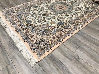 Persia Nain Hand Knotted Wool & Silk 5x8