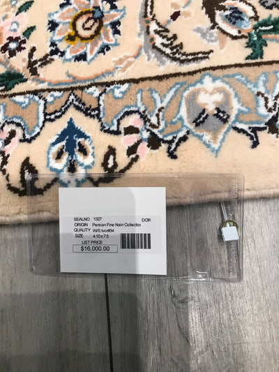 Persia Nain Hand Knotted Wool & Silk 5x8