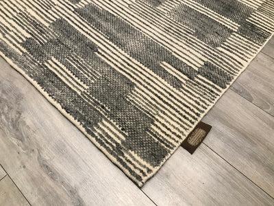 India Modern Morocco Hand Knotted Wool 9x12