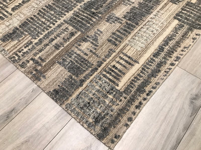 India Modern Morocco Hand Knotted Wool 9x12