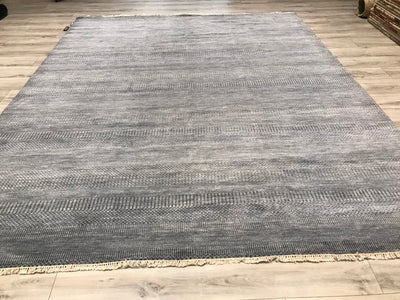 India Modern Grass Hand Knotted Wool 8x10