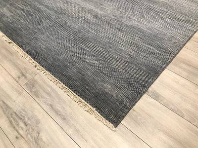 India Modern Grass Hand Knotted Wool 8x10