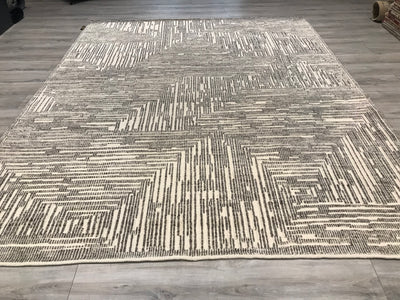 India Modern Morocco Hand Knotted Wool 8x10