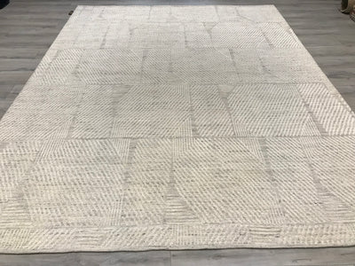 India Modern Morocco Hand Knotted Wool 8x10