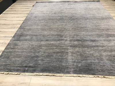 India Modern Grass Hand Knotted Wool 8x10