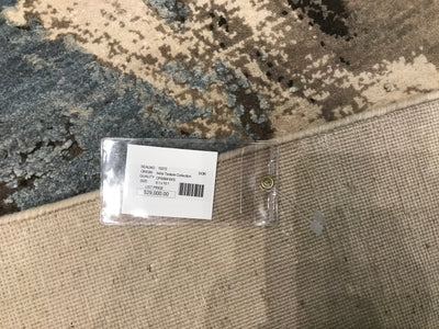 India Modern Texture Hand Knotted Wool & Silk 8x10