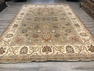India Ziegler SultanAbad Hand Knotted Wool 9x12