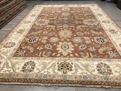 India Ziegler SultanAbad Hand Knotted Wool 10x14