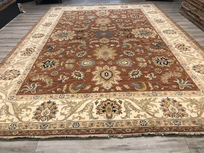 India Ziegler SultanAbad Hand Knotted Wool 10x14