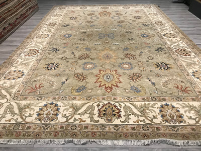 India Ziegler SultanAbad Hand Knotted Wool 10x14