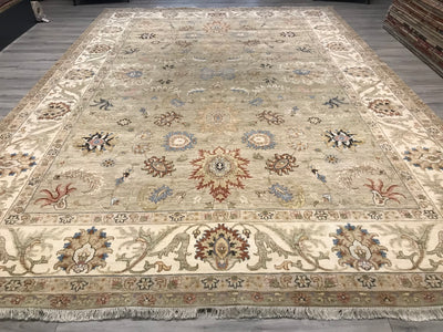India Ziegler SultanAbad Hand Knotted Wool 10x14
