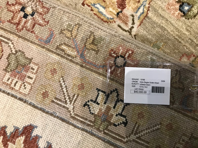 India Ziegler SultanAbad Hand Knotted Wool 10x14