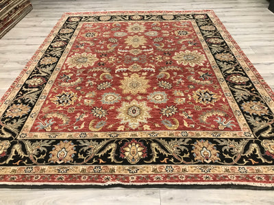 India Ziegler SultanAbad Hand Knotted Wool 8x10