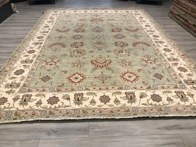 India Ziegler SultanAbad Hand Knotted Wool 9x12