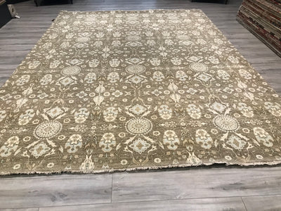 India Ziegler Transitional Hand Knotted Wool 9x12