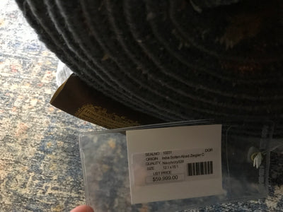 India Ziegler SultanAbad Hand Knotted Wool 12x15