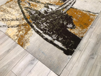 India Modern HDFR Hand Knotted Wool 12x15