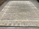 India Modern Morocco Hand Knotted Wool 9x12