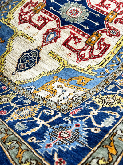 Pakistan Heriz Hand Knotted Wool 8x10