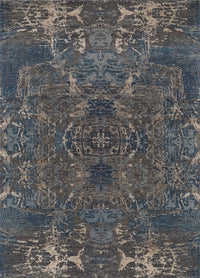 India HDFR Modern Hand Knotted Wool & Silk 6x9