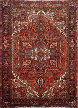 Persian Heriz Old Hand knotted wool 9x12