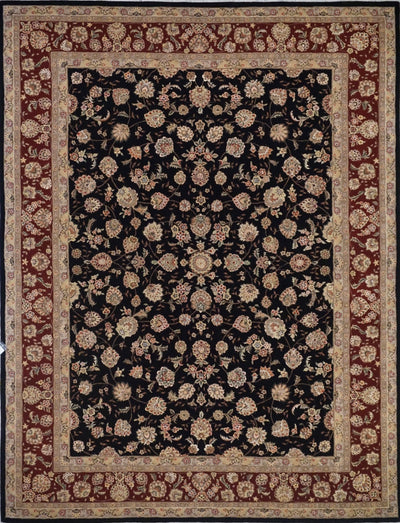 China Tabriz Hand Tufted Wool/Silk 9x12