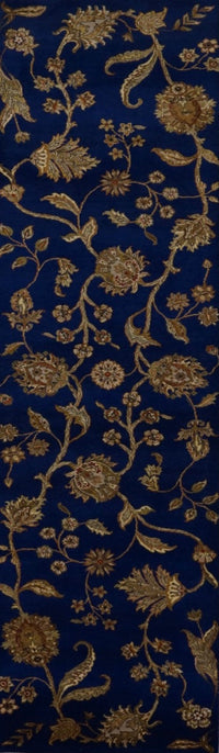 India Jaipur Hand Knotted Wool & Silk 3x10