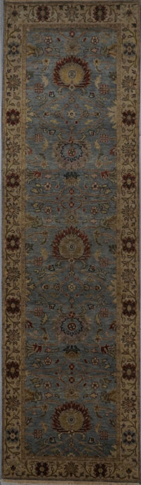 India Oushak Hand Knotted Wool 3x10