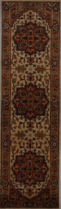 India Serapi Hand Knotted Wool 3x10