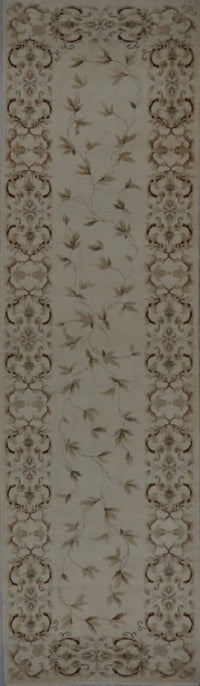China French Hand Knotted Wool & Silk 3x10