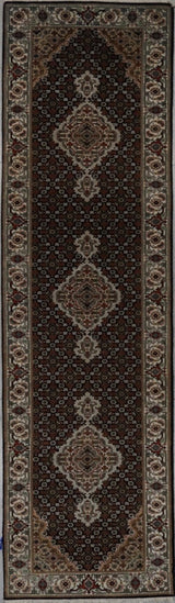 India Tabriz Mahi Hand Knotted Wool & Silk 3x10