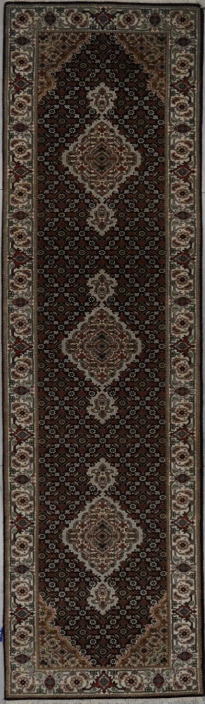 India Tabriz Mahi Hand Knotted Wool & Silk 3x10