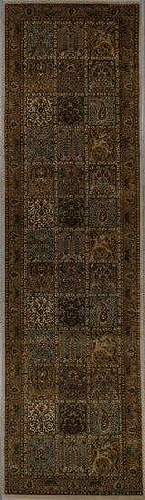 Pakistan Pak Persian Baktiari Hand Knotted Wool & Silk 3x10