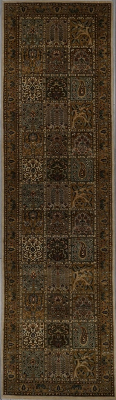 Pakistan Pak Persian Baktiari Hand Knotted Wool & Silk 3x10