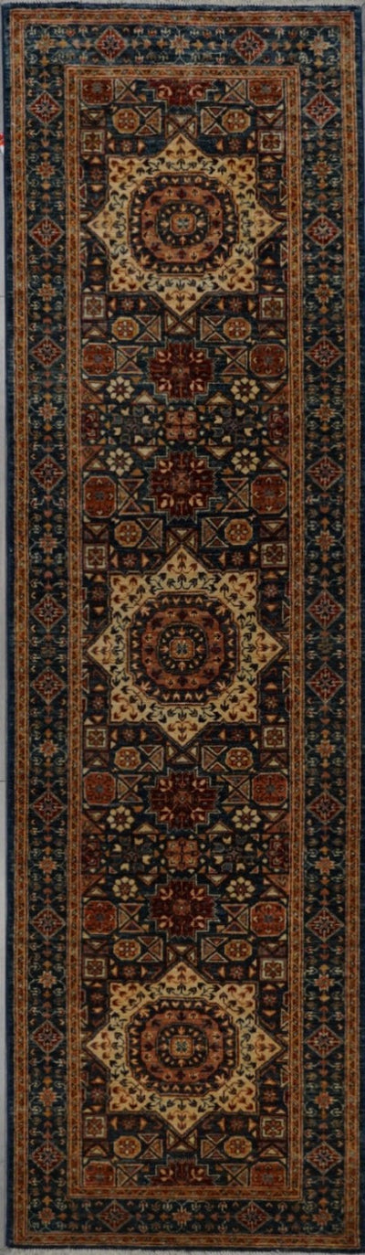 Pakistan mamluk Hand Knotted Wool 3x10