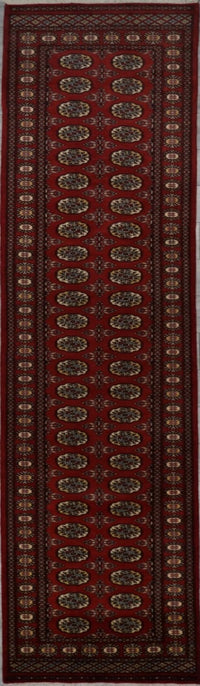 Pakistan Bokarah Hand Knotted Wool 3x12