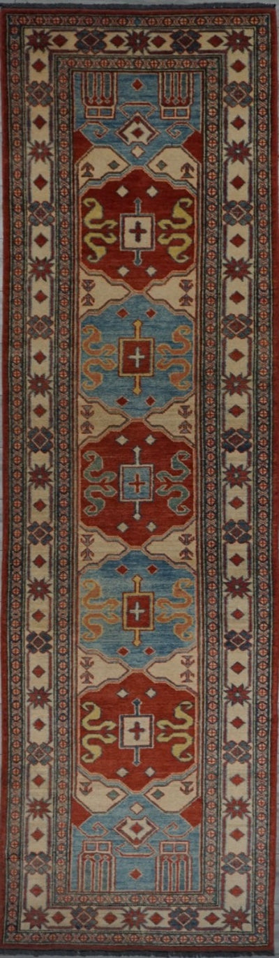 Pakistan Kazak Hand Knotted Wool 3x12