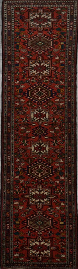 Persian Garache Hamedan Hand Knotted Wool 3x12