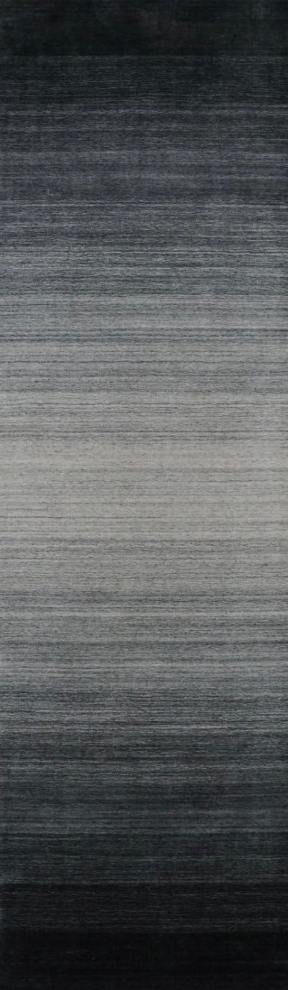 India Hand Loom Wool Dark Gray 3x12
