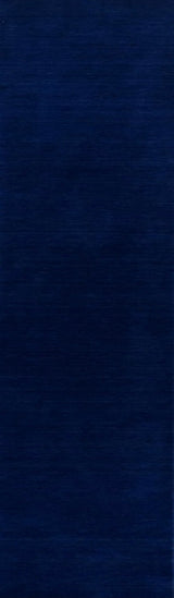 India Hand Loom Wool Ink Blue 3x12