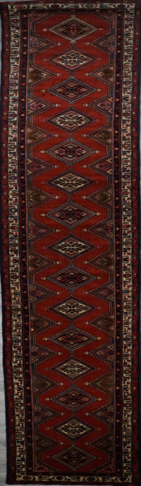 Persian Hamedan Hand knotted Wool 3x17