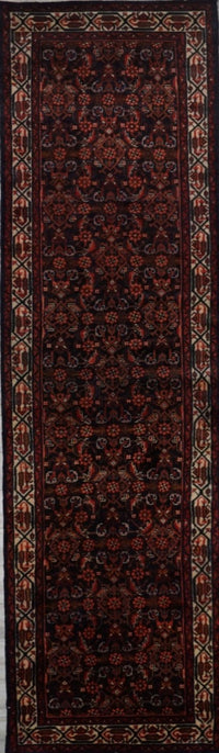 Persian Hamedan Meshkabad Hand Knotted Wool 3x14