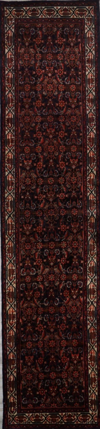 Persian Hamedan Meshkabad Hand Knotted Wool 3x14
