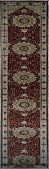 India Tabriz Hand Knotted Wool & Silk 3x19