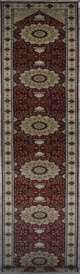 India Tabriz Hand Knotted Wool & Silk 3x12