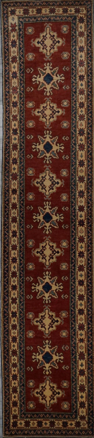 Pakistan Kazak Hand Knotted Wool 3x13